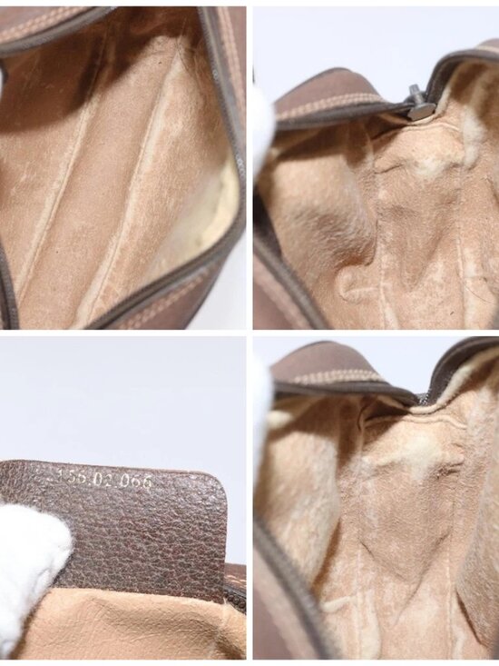 GUCCI GG Supreme Web Sherry Line Shoulder Bag PVC Beige 156 02 066 Auth BD958 - Picture 14 of 15